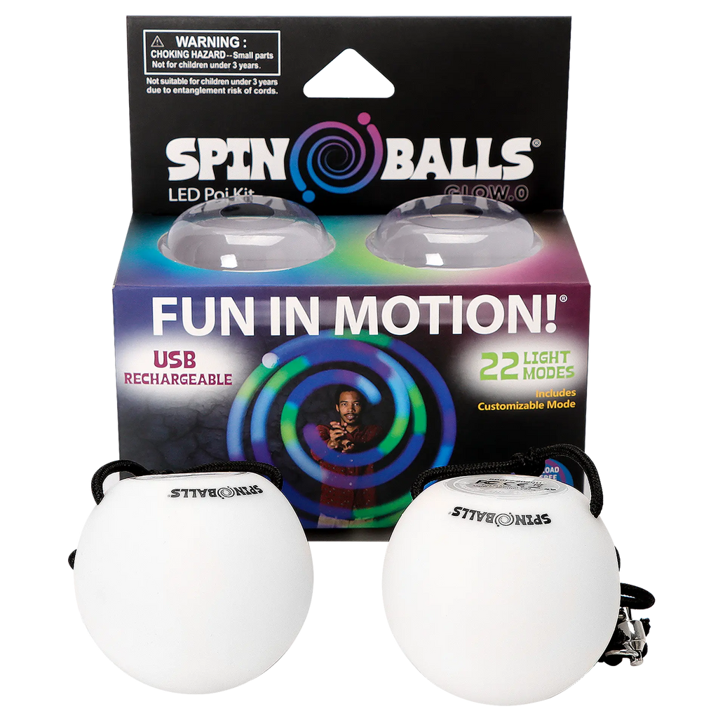 Glow. 0 LED Rechargeable Poi Set - After Dark