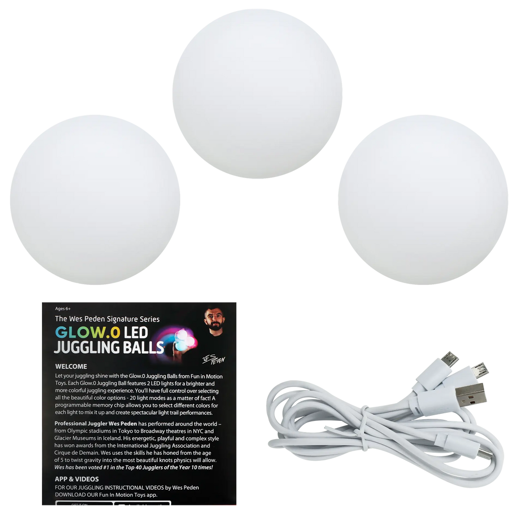 Wes Peden Glow.0 Juggling Balls - Happy Play