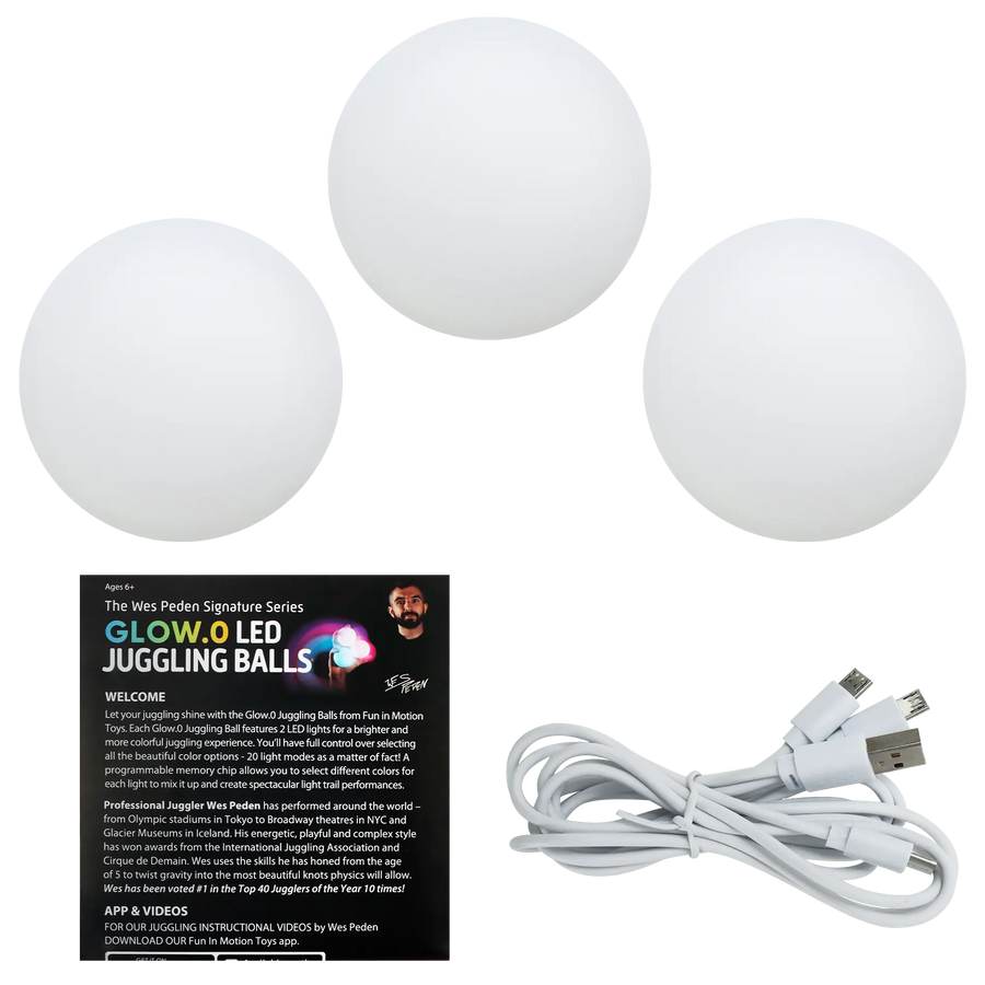 Wes Peden Glow.0 Juggling Balls - Easy Play