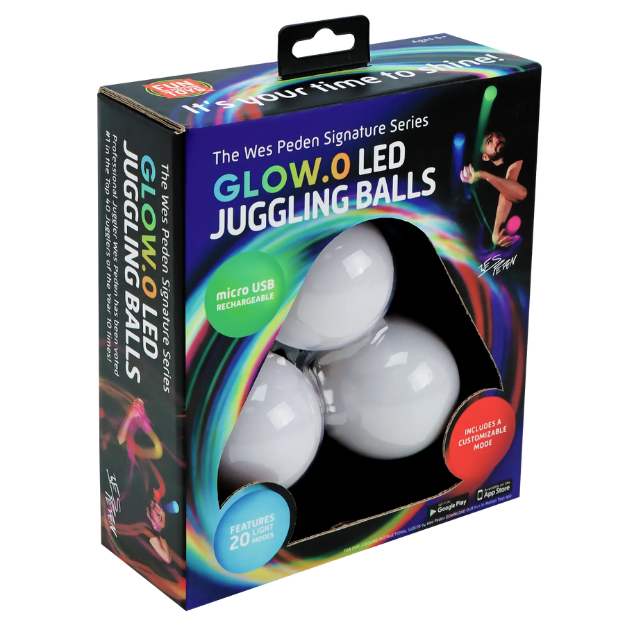 Wes Peden Glow.0 Juggling Balls - Happy Play