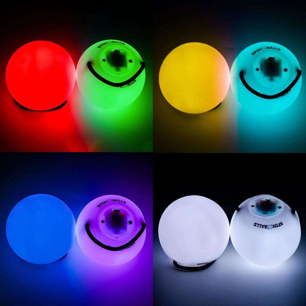Glow. 0 LED Rechargeable Poi Set - After Dark