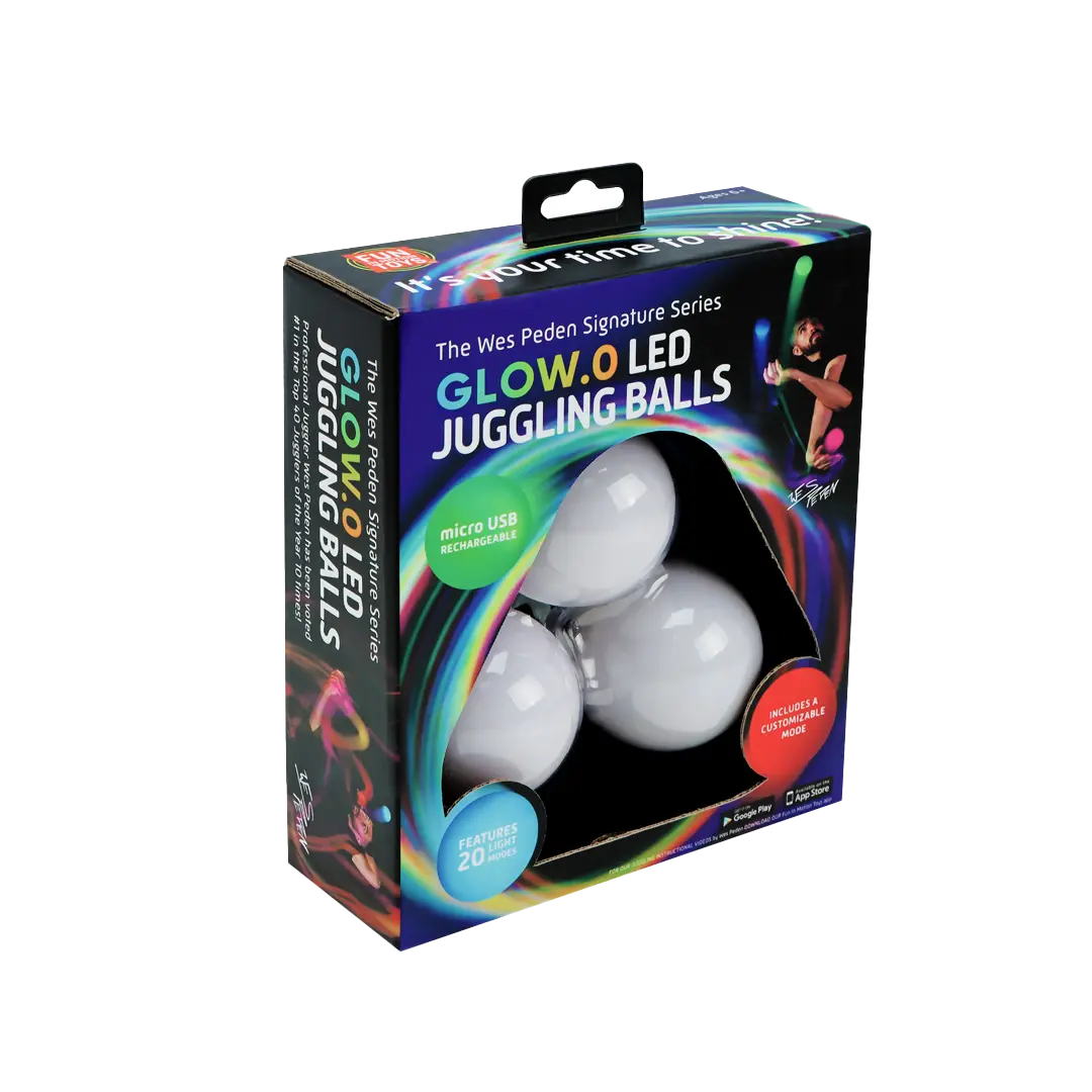 Wes Peden Glow.0 Juggling Balls - Happy Play